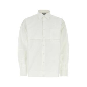 Vtmnts Men White Cotton Oversize Shirt